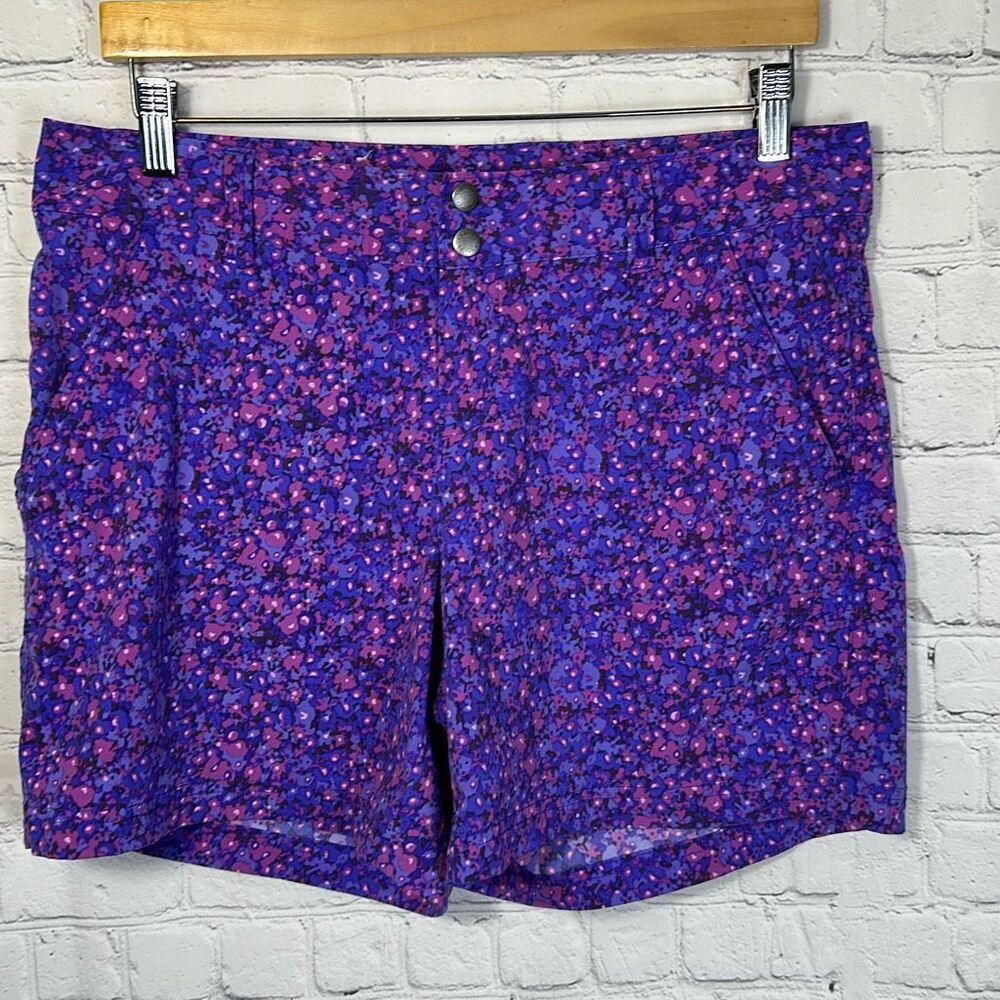 Columbia‎ Women’s Arrowhead Trail Hiking Active Printed Shorts 12 Purple Pink